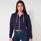 Blank Zipper Flex fleece crop hoodie American Apparel 278 GSM Hoodie